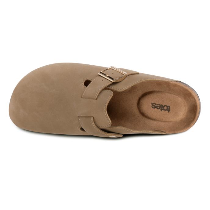 totes Ladies PU Clog Taupe Extra Image 4